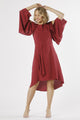 Fate + Becker Marrakesh Cowl back Dress in Plum - Hey Sara