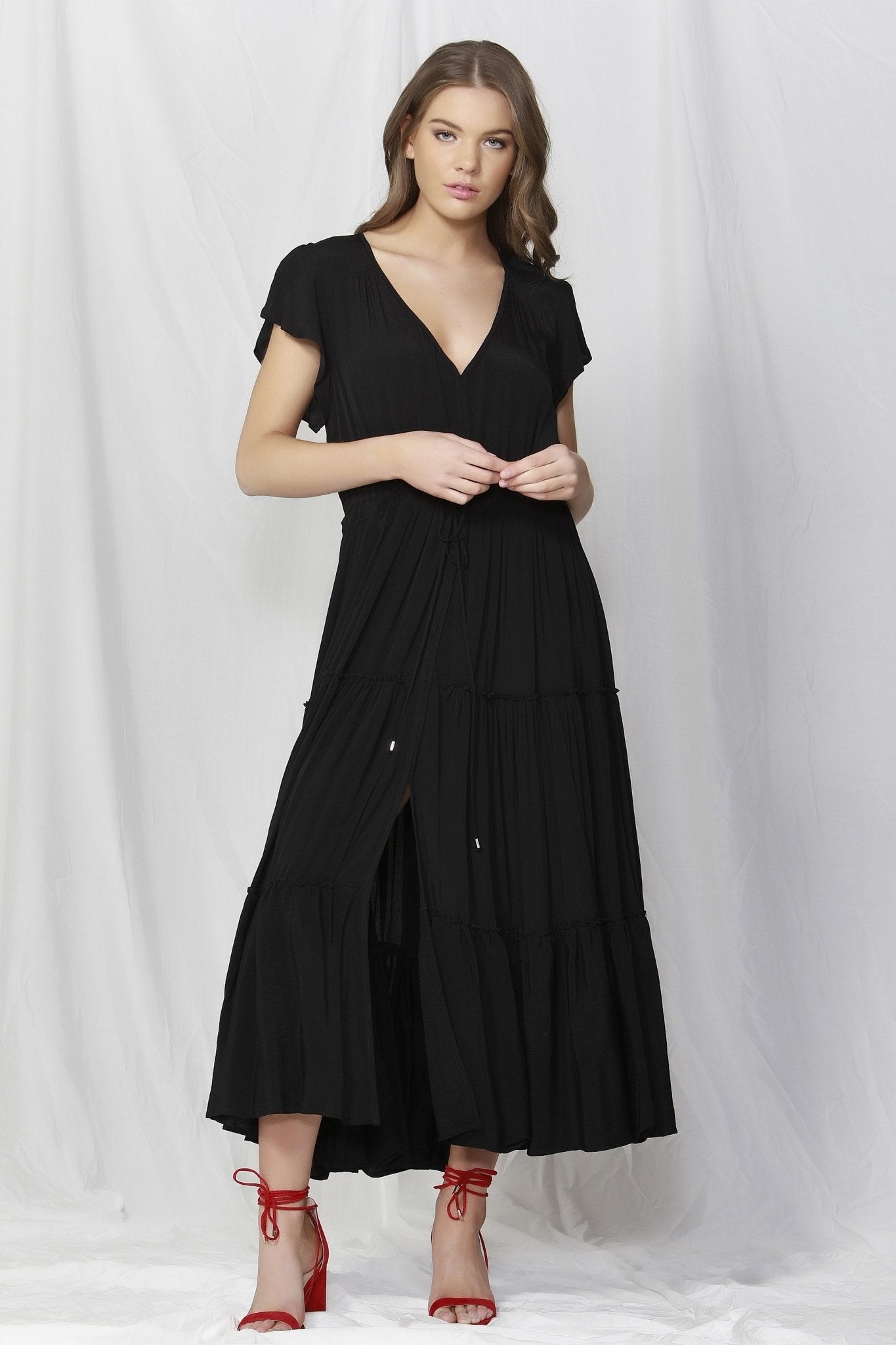 Fate Becker Sundown Maxi Dress in Black – Hey Sara