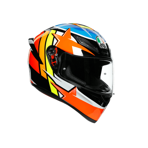 EM MOTO  Agv - K1 Pitlane Blue Red Yellow - Helmet Full-Face