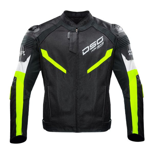 DSG RACE PRO V2 JACKET BLACK YELLOW FLUO - LRL Motors