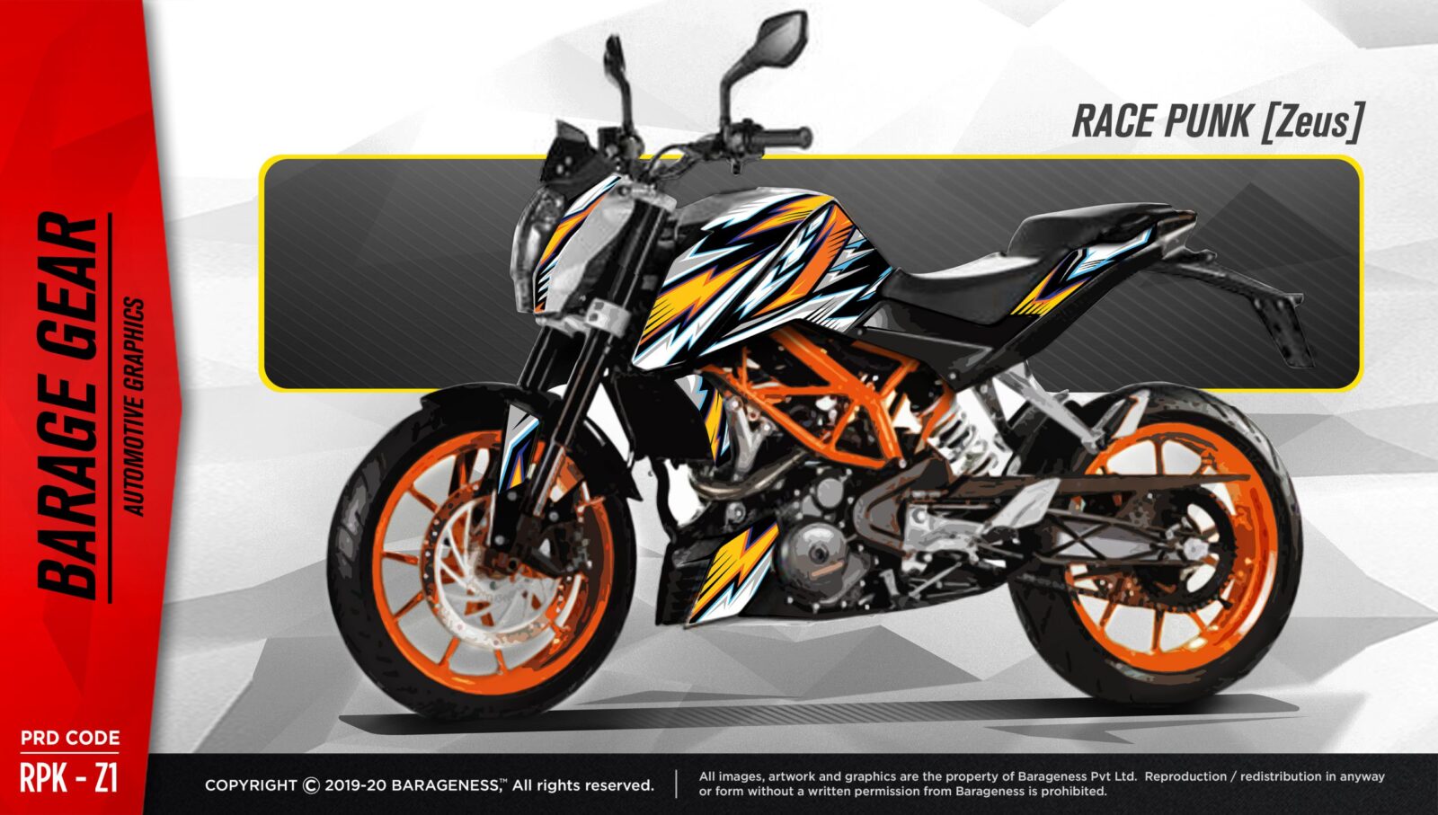 KTM Duke G1 – Race Punk Series Graphics & Wraps – LRL Motors