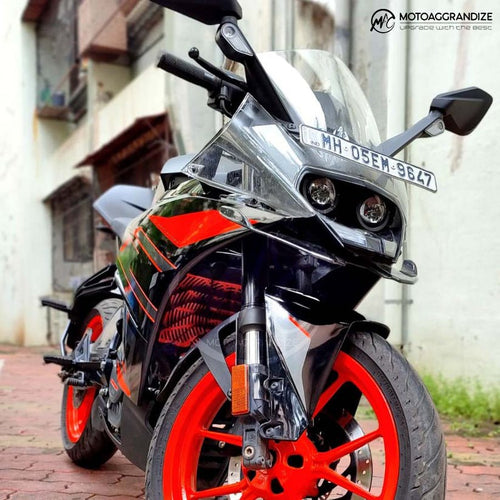 KTM Duke | RC 125/ 200/ 250/ 390 MOTOAGGRANDIZE Radiator Guard | Cover | Protector Version 2 - LRL Motors