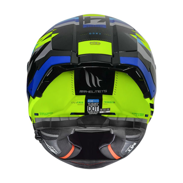 MT Helmets Thunder 2 Squad Black / Fluor Green 