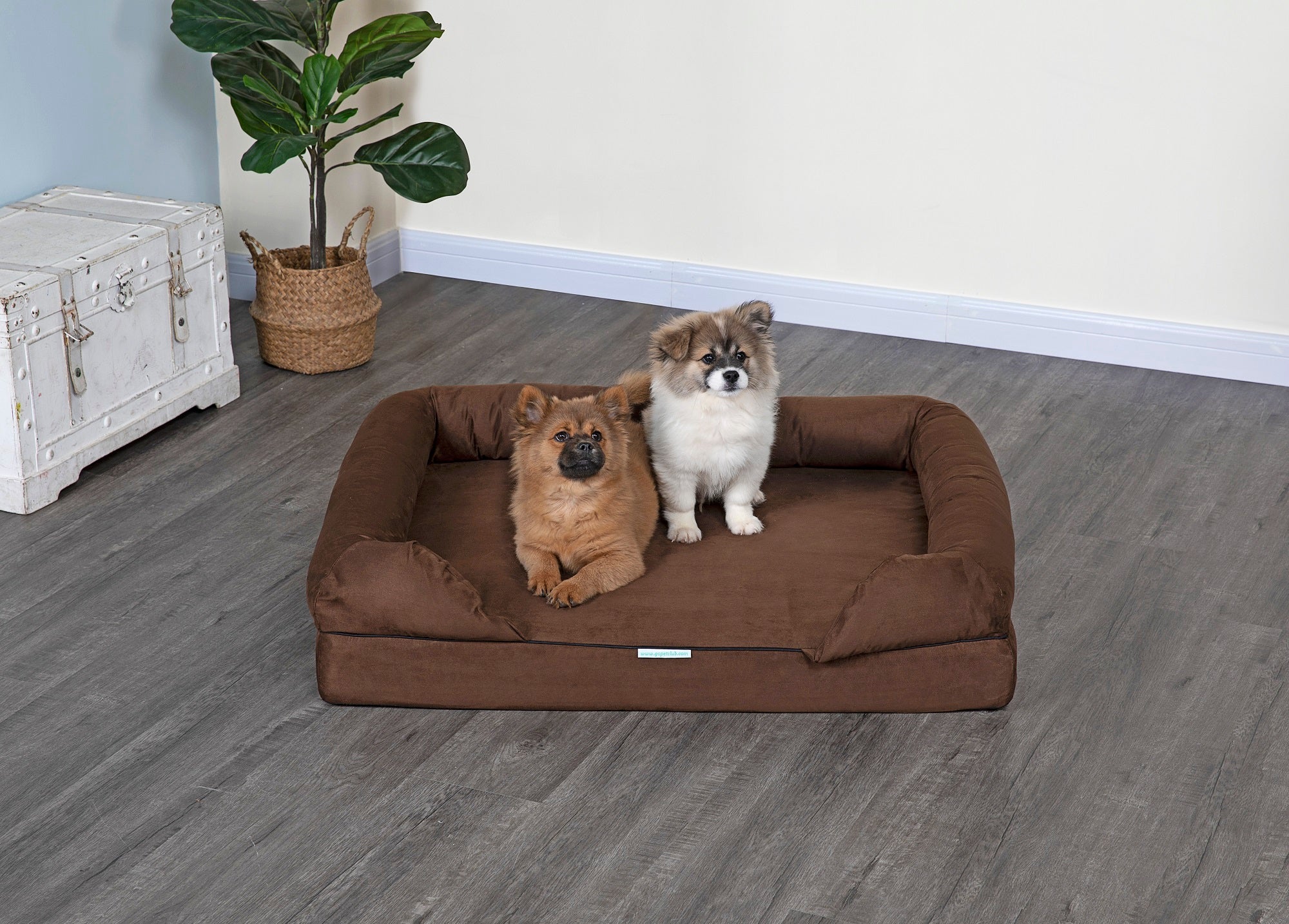 waterproof bolster dog bed