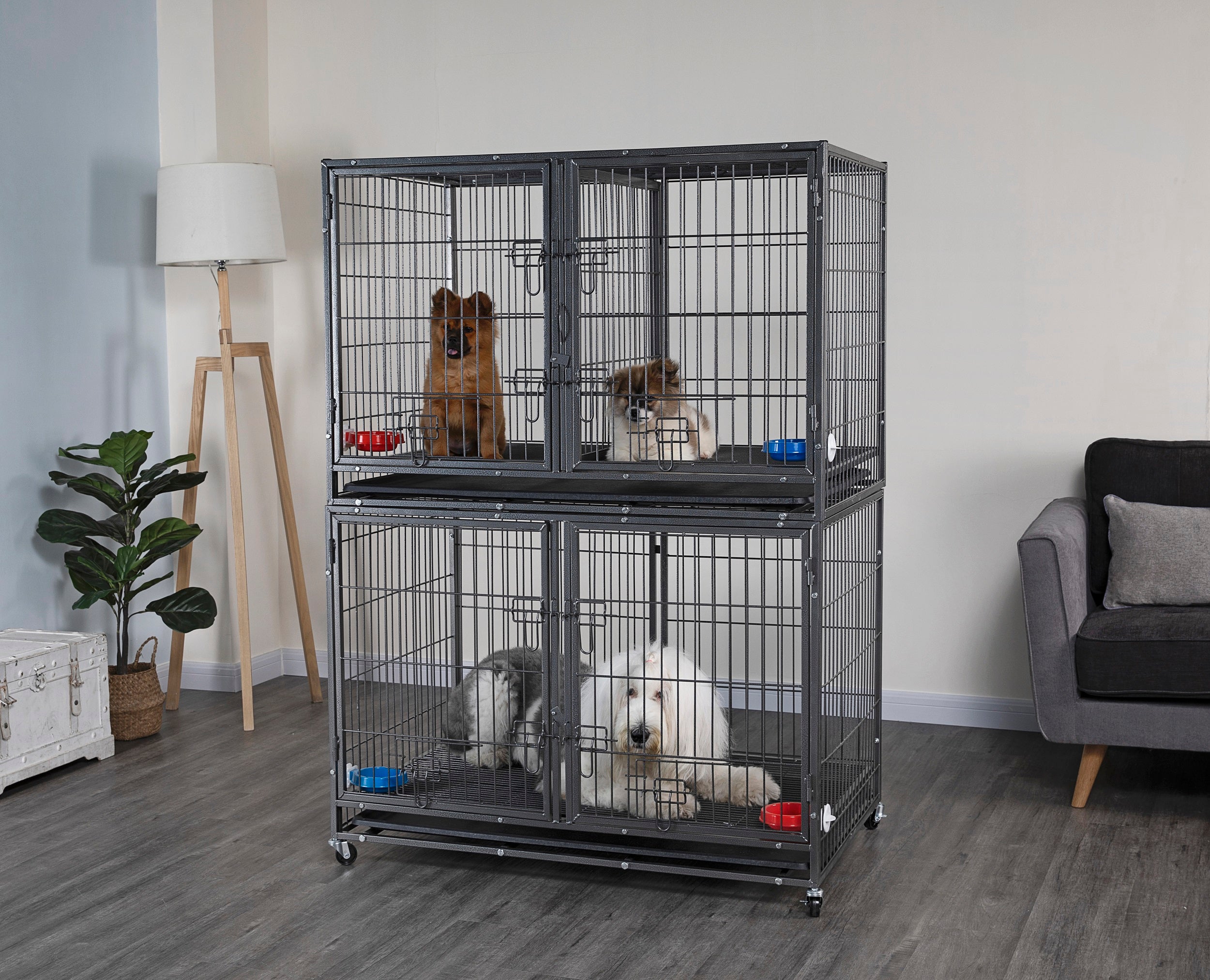 Stackable Heavy Duty Crate (37" and 44") Go Pet Club