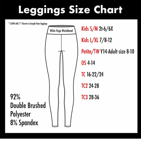 CUSTOM LEGGINGS SIZE TC2 CAPRI LENGTH (AU 22-34)