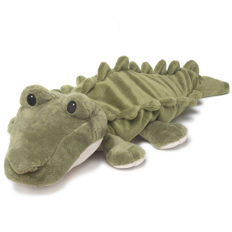 Warmies Large 33cm - Plush Animals filled with Flaxseed and French Lavender - Crocodile