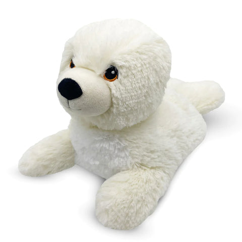 Coming Soon Warmies Large 33cm - Plush Animals filled with Flaxseed and French Lavender - Baby Seal