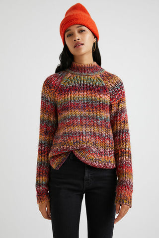 Chunky striped knit