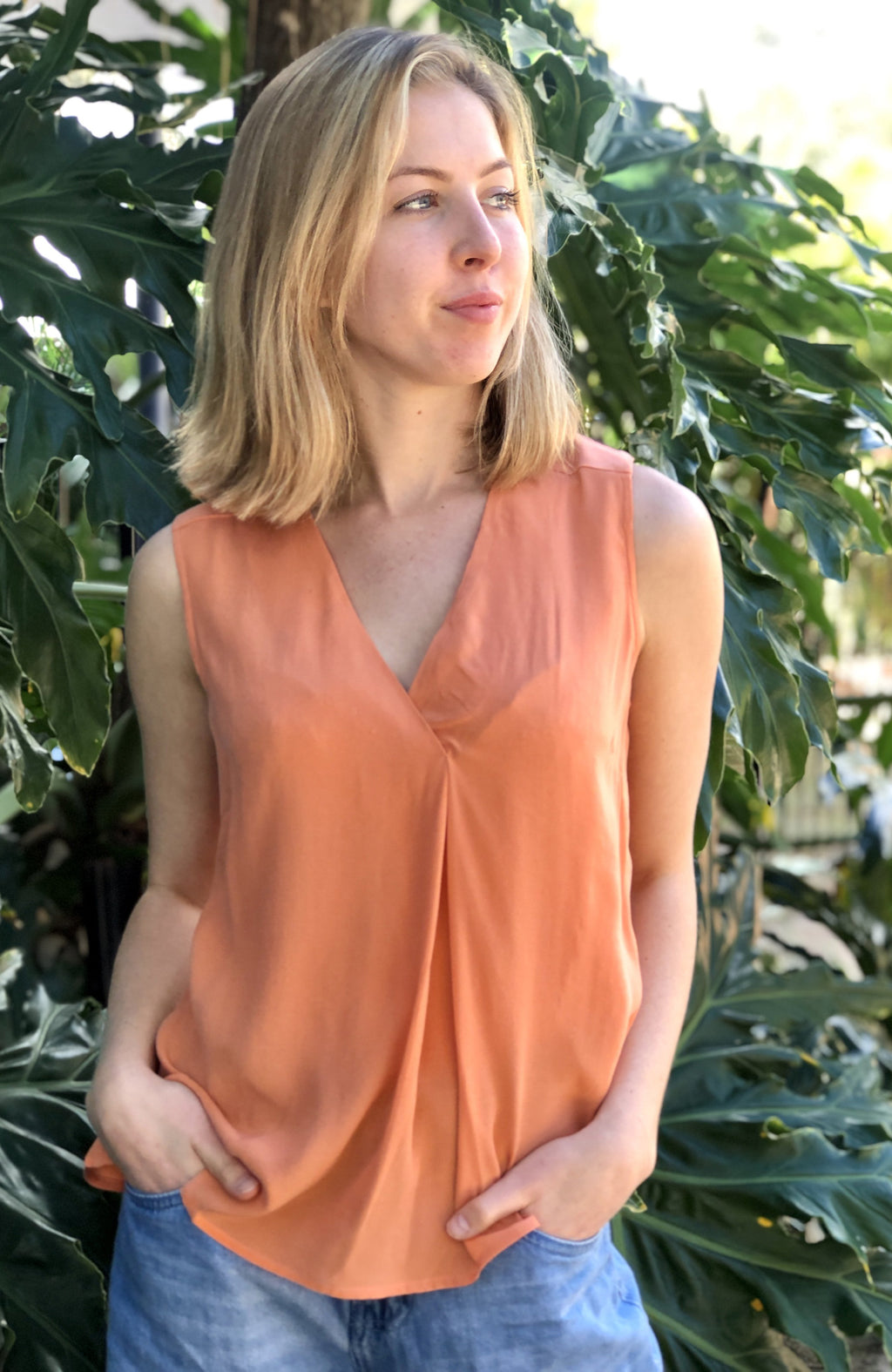 Paisley Pink Silk Bandeau Top - Cienna Designs