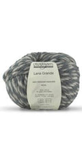 Lana Grande yarn in a light and medium gray marled color
