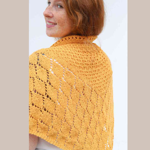 Lacy Mustard Shawl by Circulo