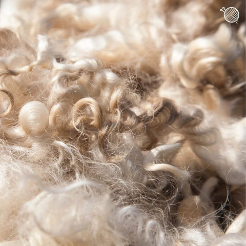 Close up image of wool fibers.