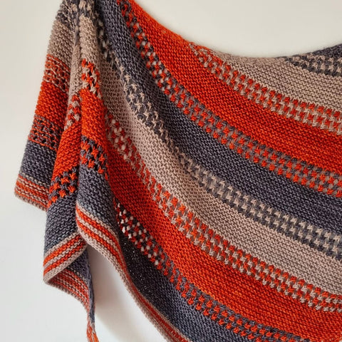 Friendship Shawl in new colors of malabrigo Dos Tierras