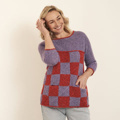 Textured Tiles Sweater - Two Color Version