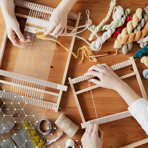 Weaving and other fiber arts can help improve our social wellbeing!