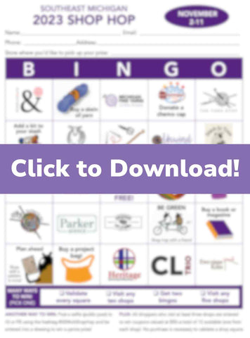 Click to download the official 2023 Shop Hop BINGO card!