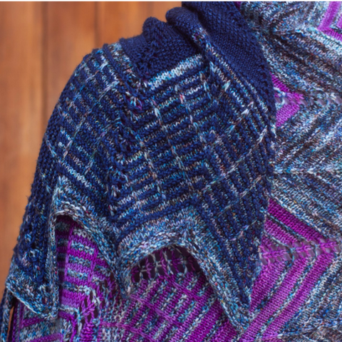 Close up of Malabrigo's La Mondiola Wrap