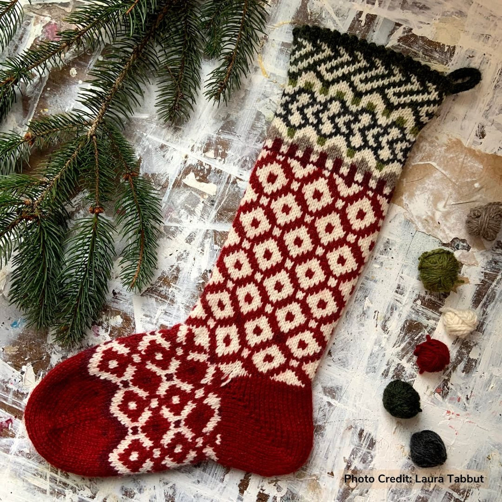 New Huffman Holidays: Scrittori Stocking Kit - Michigan Fine Yarns