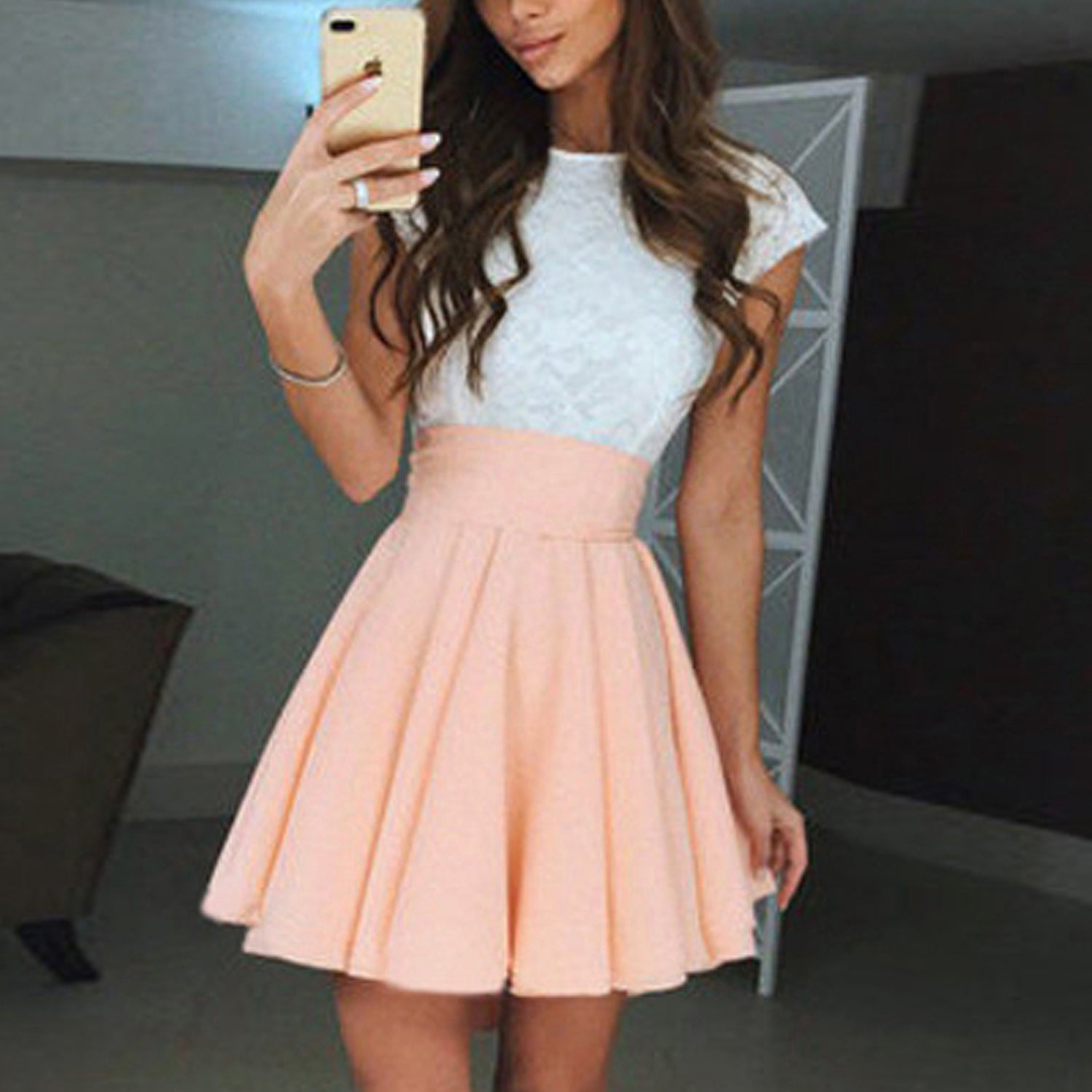 casual skater dress outfit