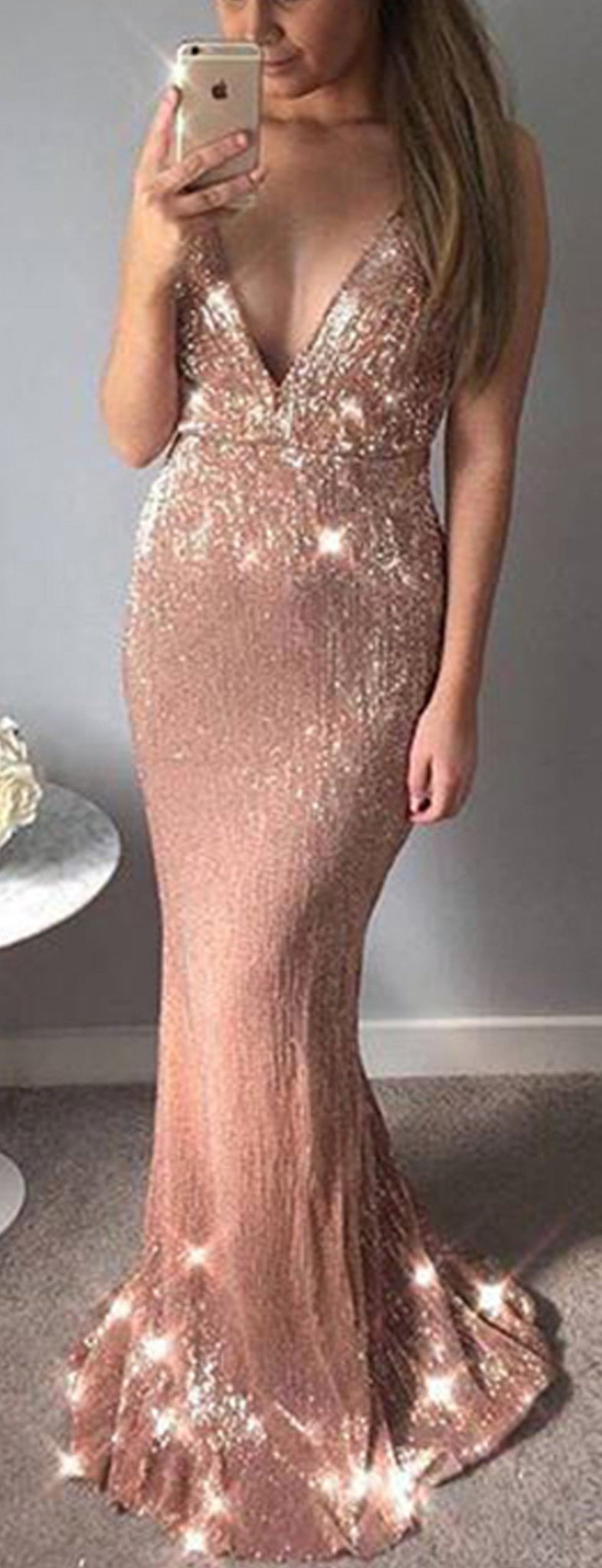 tight gold sparkly dress