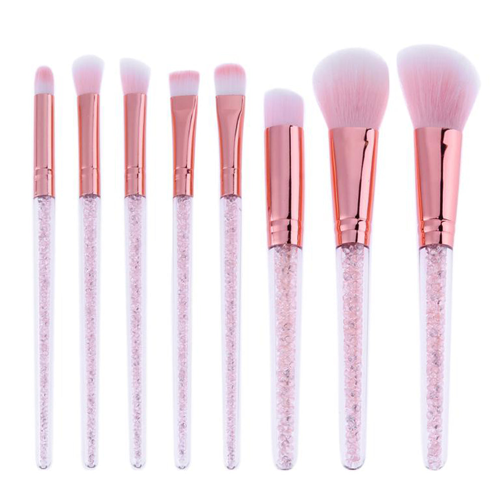 pink makeup brushes