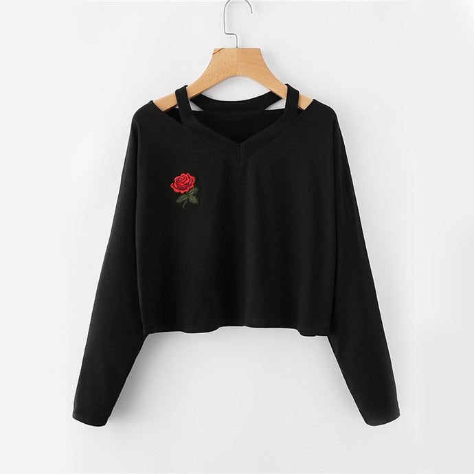 cute sweatshirt crop tops