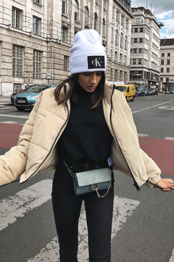 Kylie Trending Lightweight Cropped Corduroy Puffer Jacket – Glamanti Beauty