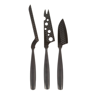 boska monaco+ black cheese knife set