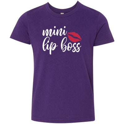 mini lipboss - Bella & Canvas - Kids Short Sleeve Crewneck Jersey Tee Youth T-shirt - 6 colors available Size S/M/L MADE IN THE USA