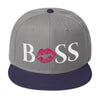 BOSS LIPS (pink lips) Snapback Hat baseball cap 18 Colors Available - MADE IN THE USA