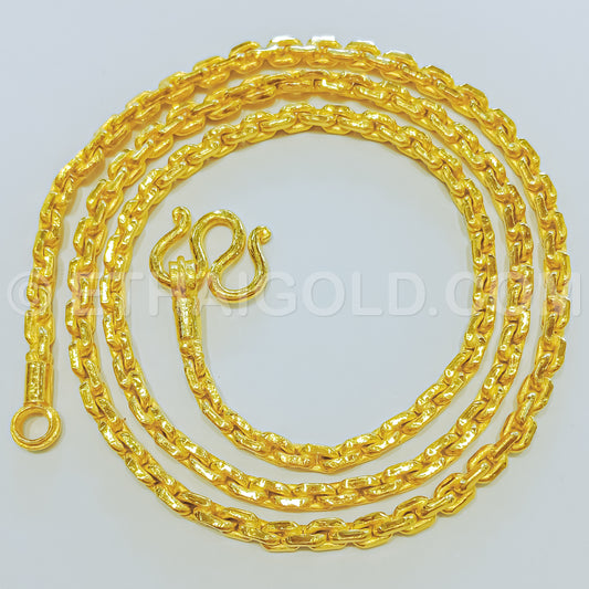 Flat Mariner Anchor Link Chain Necklace 2.4 - 4.65mm Men Women 10K 14K Real  Gold | eBay