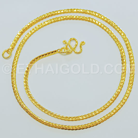 7 MM Chain Gold Necklace 22K 23K 24K THAI BAHT GOLD GP 26 inch 110 Grams  Jewelry | eBay