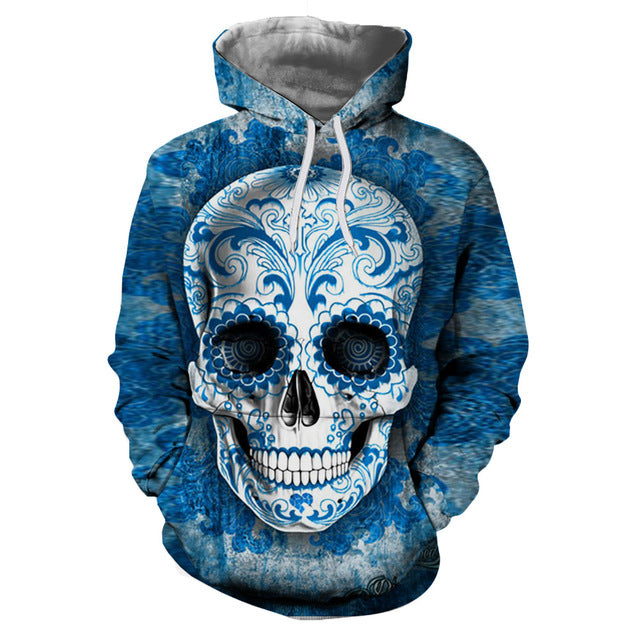 sugar skull hoodie women's