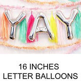 16 inches letter balloons in Dubai