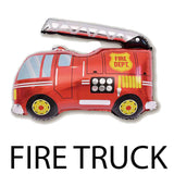 Fire Truck balloons and party supplies in Dubai