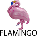 Flamingo balloons and party supplies collection