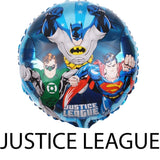 Justice League balloons and party supplies collection