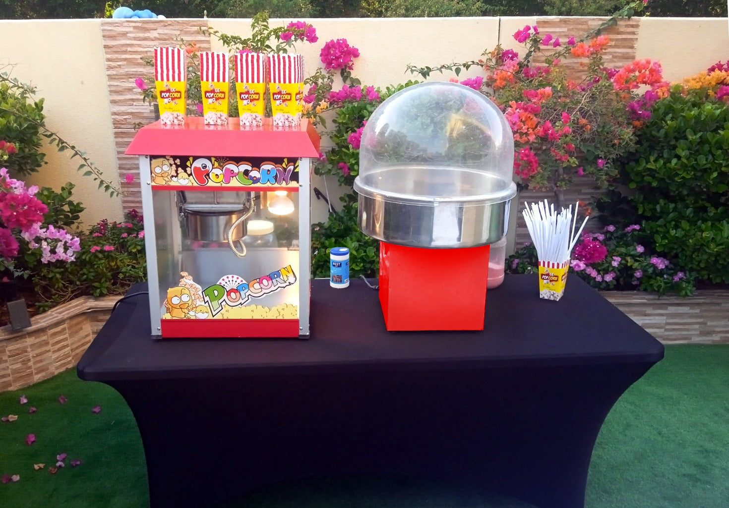 popcorn machine table top for rent in Dubai