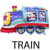 Train themed balloons and party supplies in Dubai