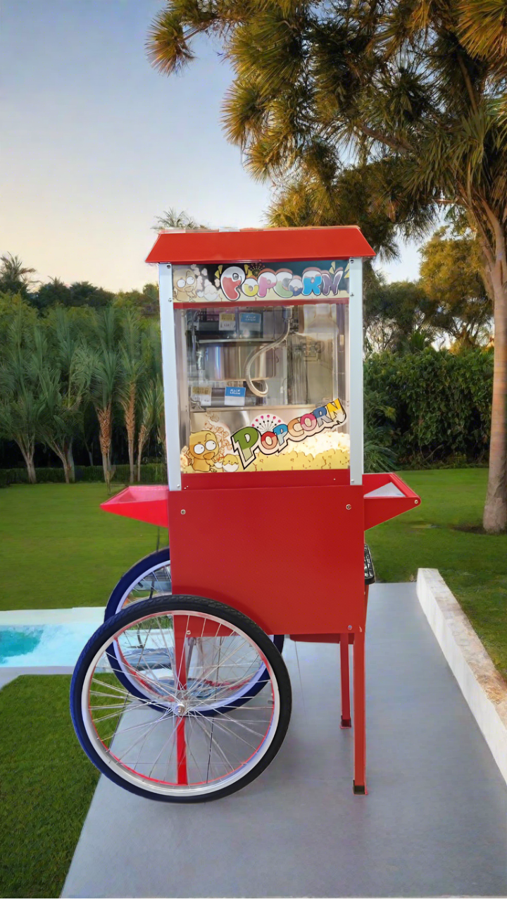 Popcorn machine with cart in Dubai