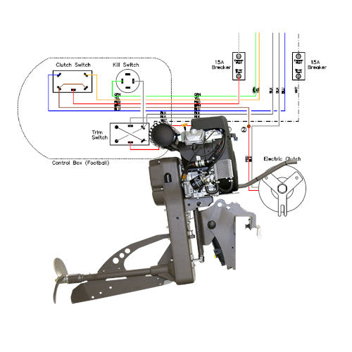 Wiring Diagram Sport Merc 4000, 5000, 6000 for Outboard Mud Buddy Outboard Motors