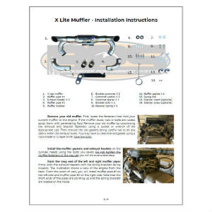 X Lite Muffler Installation Instructions