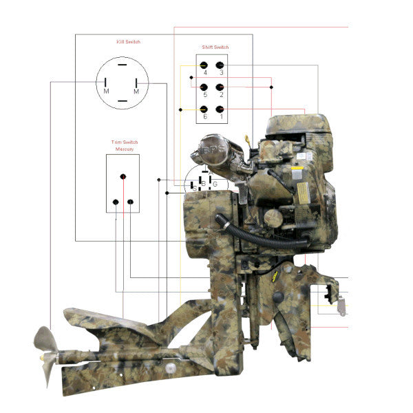 Wiring Diagram HDR Remote Steer Ready Panel for Outboard Mud Buddy Out