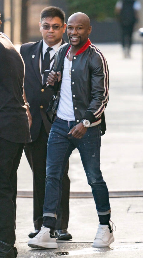 celebs in alexander mcqueen trainers