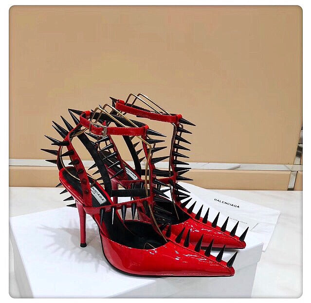 balenciaga spiked boots