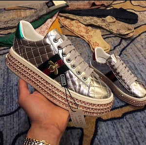 ace sneaker with crystals gucci