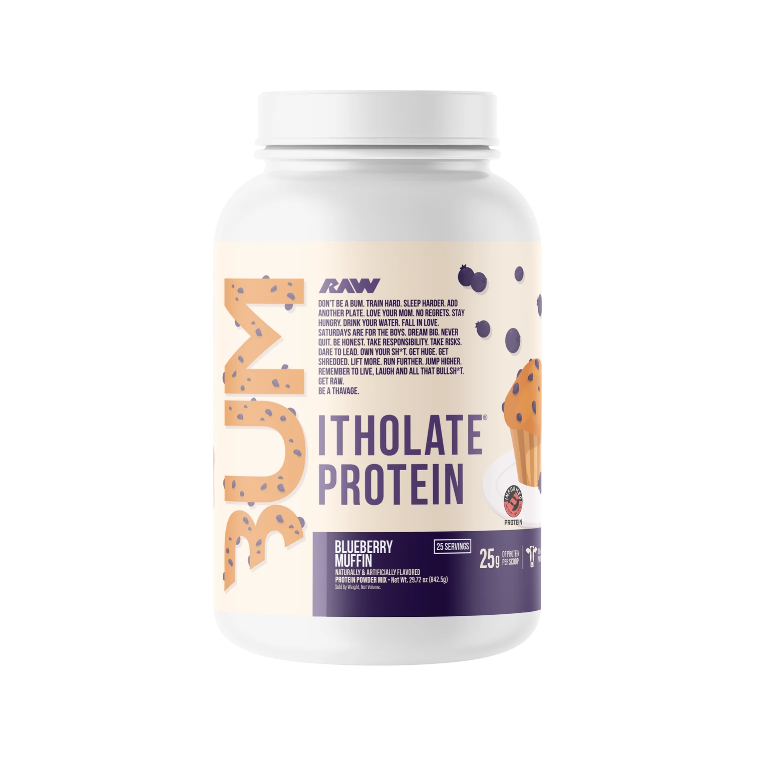 Raw CBUM Protein - Itholate 25srv - Nutrition Faktory 