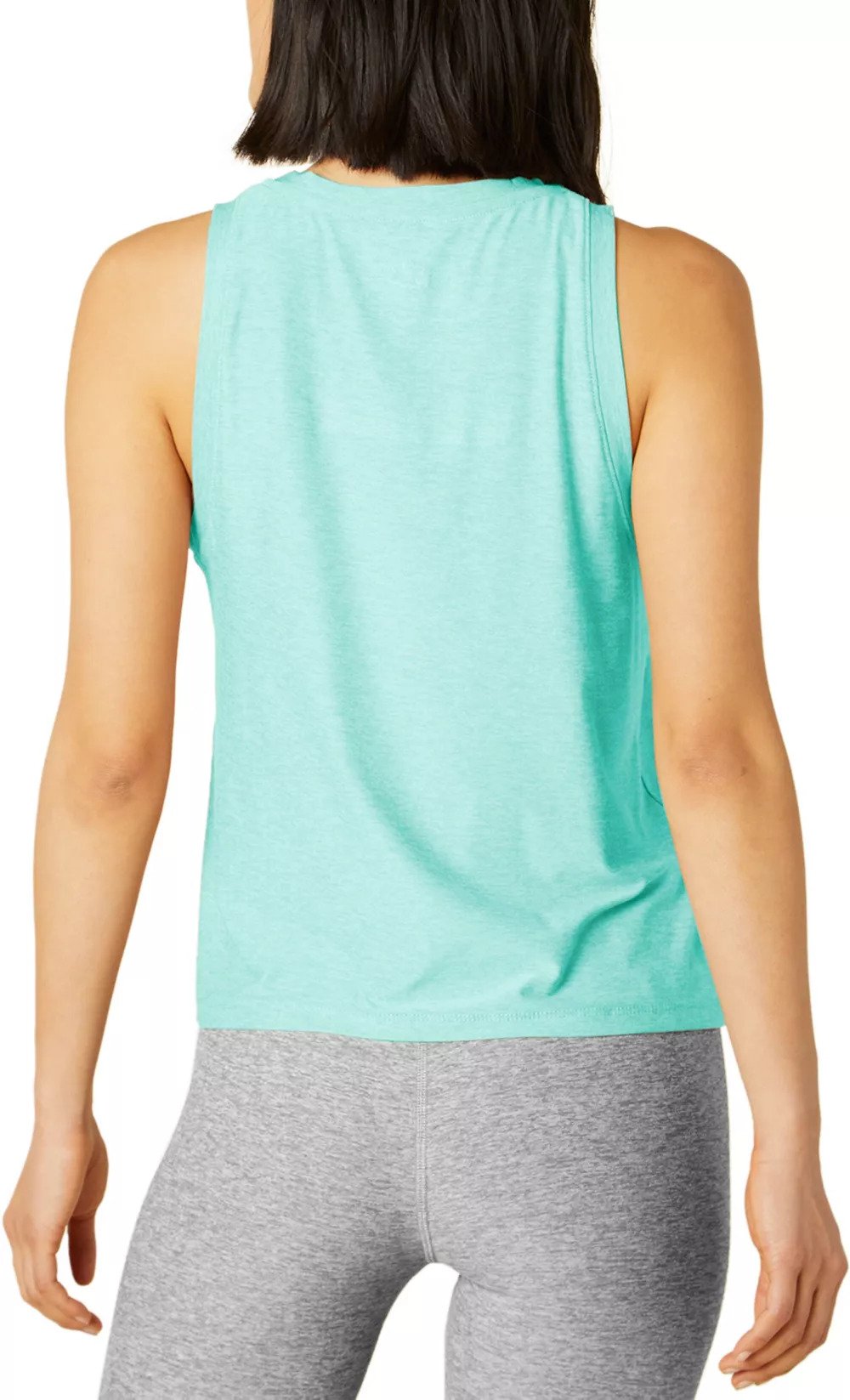 Beyond Yoga Featherweight Spacedye Balanced Muscle Tank Chai