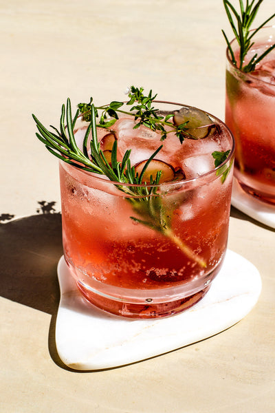 Strawberry Shrub Mocktail Non-alcoholic Drink